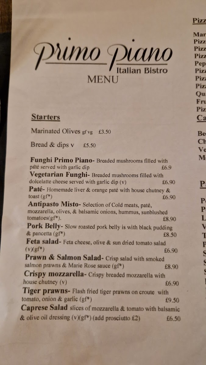 Menu Primo Piano Ristorante & Pizzeria-1